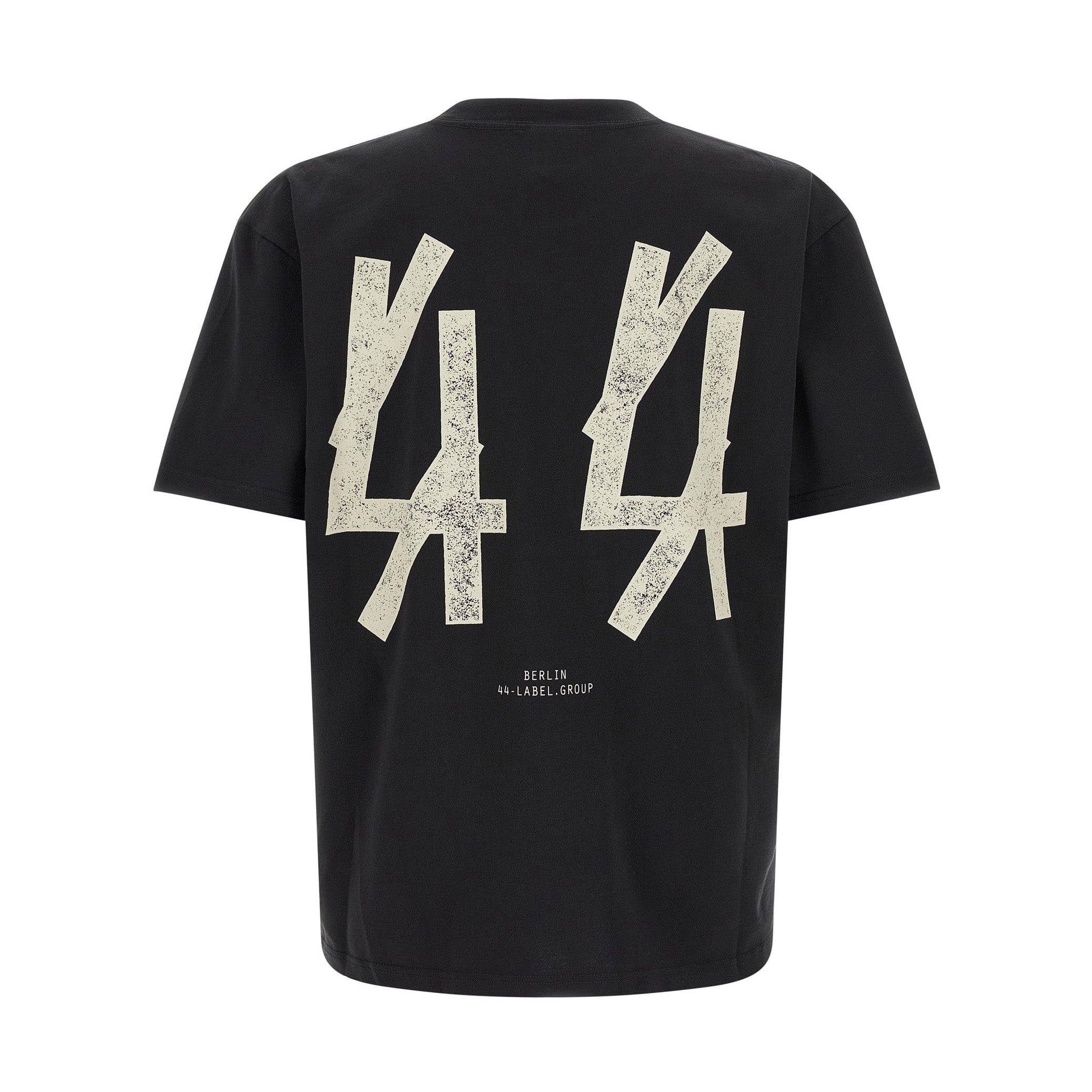 44 Label Group Black Cotton T-Shirt