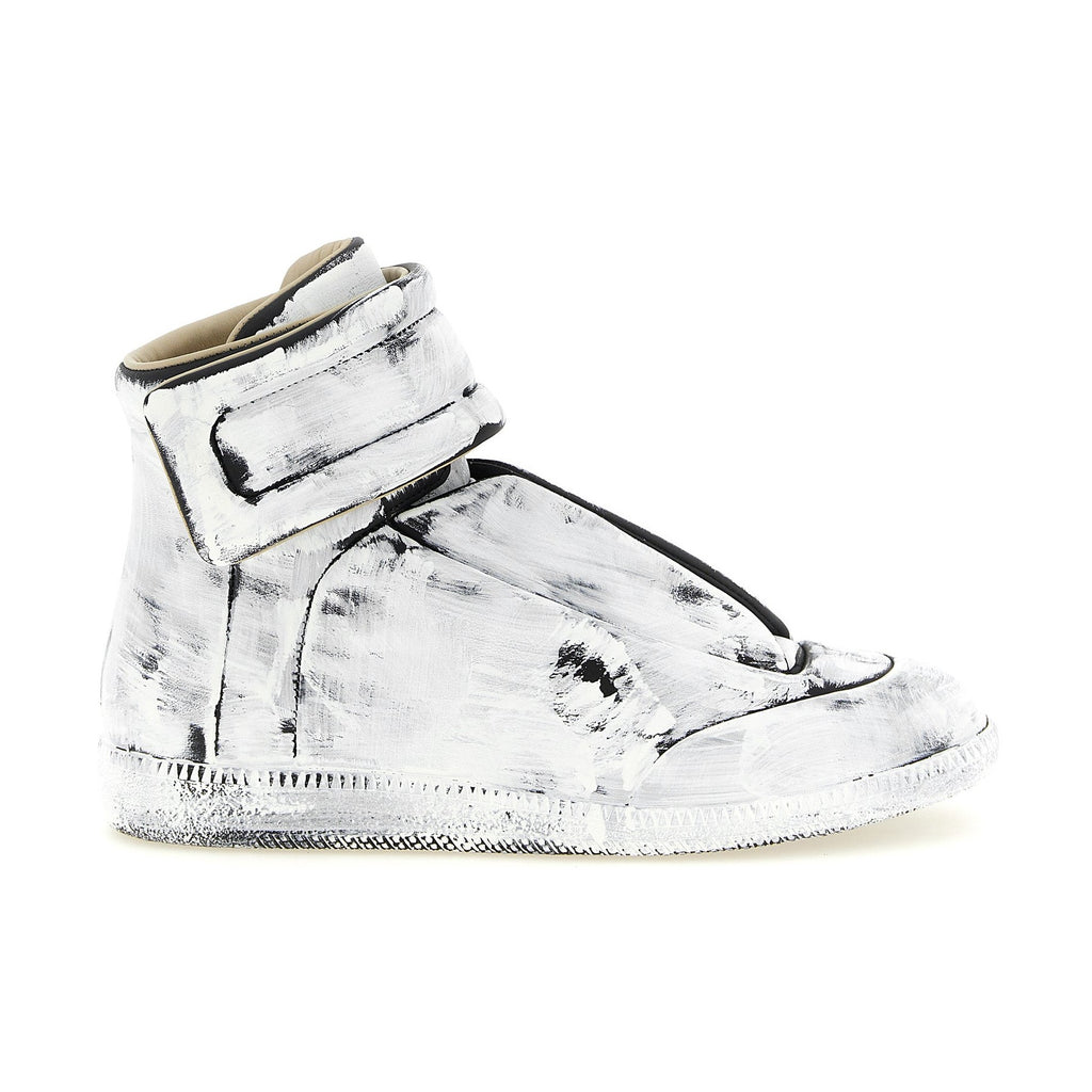 Bicolor Calfskin Athletic Sneakers