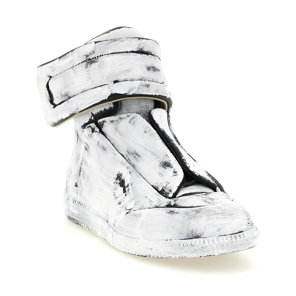 Bicolor Calfskin Athletic Sneakers