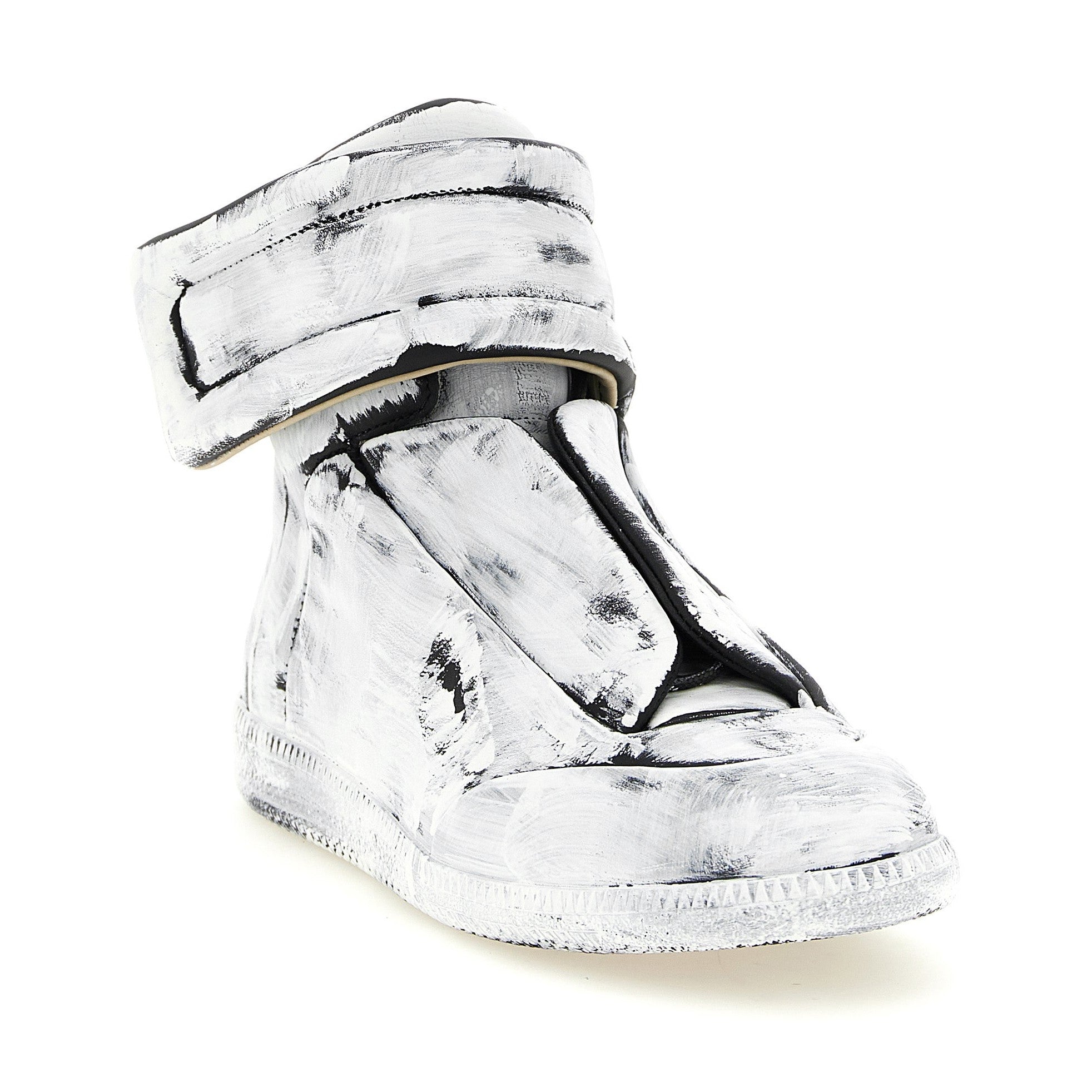 Bicolor Calfskin Athletic Sneakers