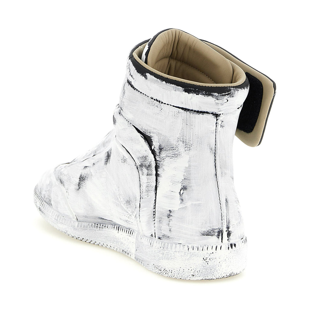 Bicolor Calfskin Athletic Sneakers