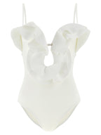 Zimmermann White Polyamide One-Piece Swimsuit