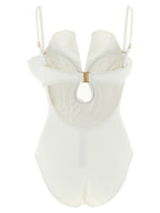 Zimmermann White Polyamide One-Piece Swimsuit