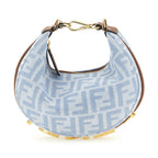 Blue Cotton Handbag