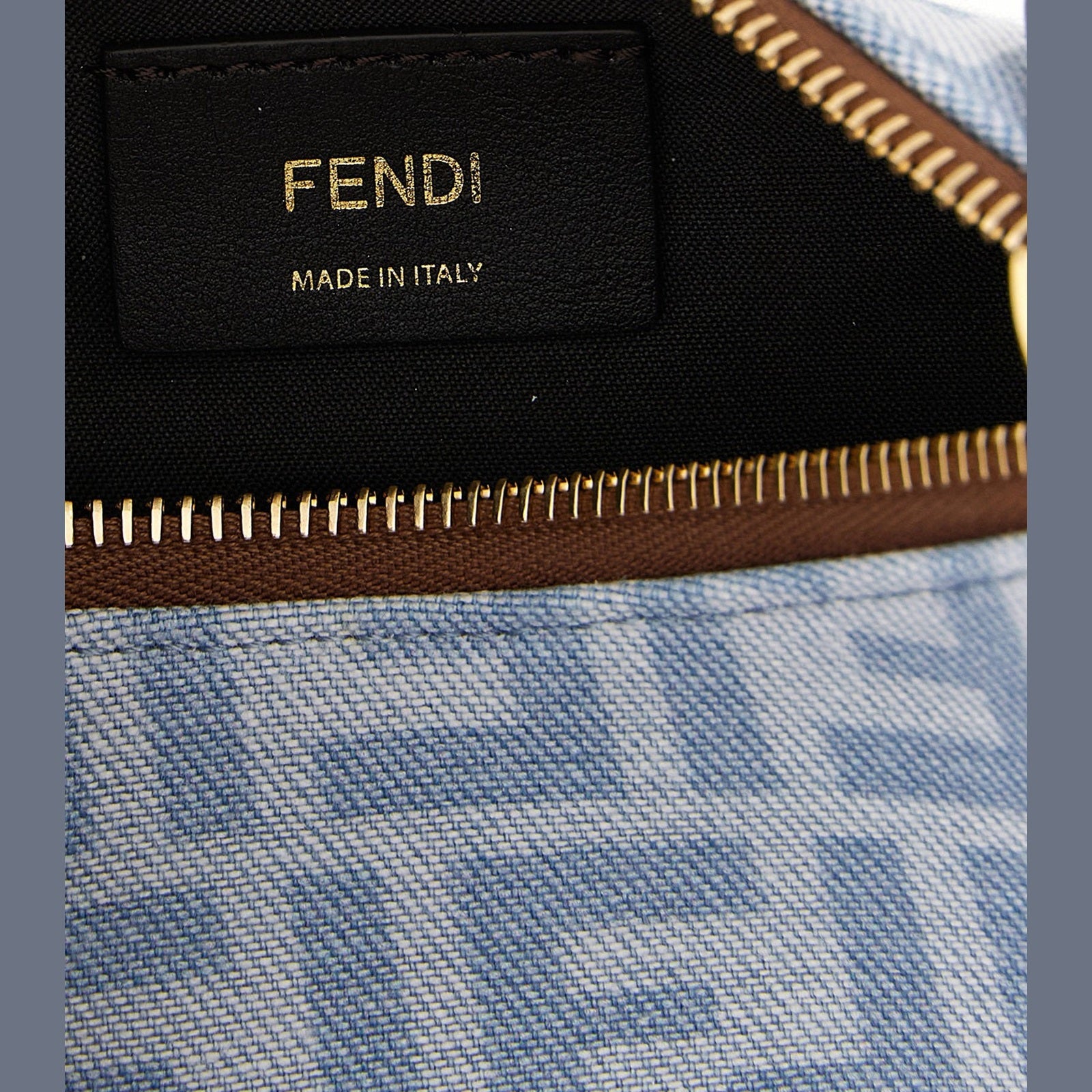 Blue Cotton Handbag