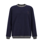 Brunello Cucinelli Blue Cotton Sweatshirt