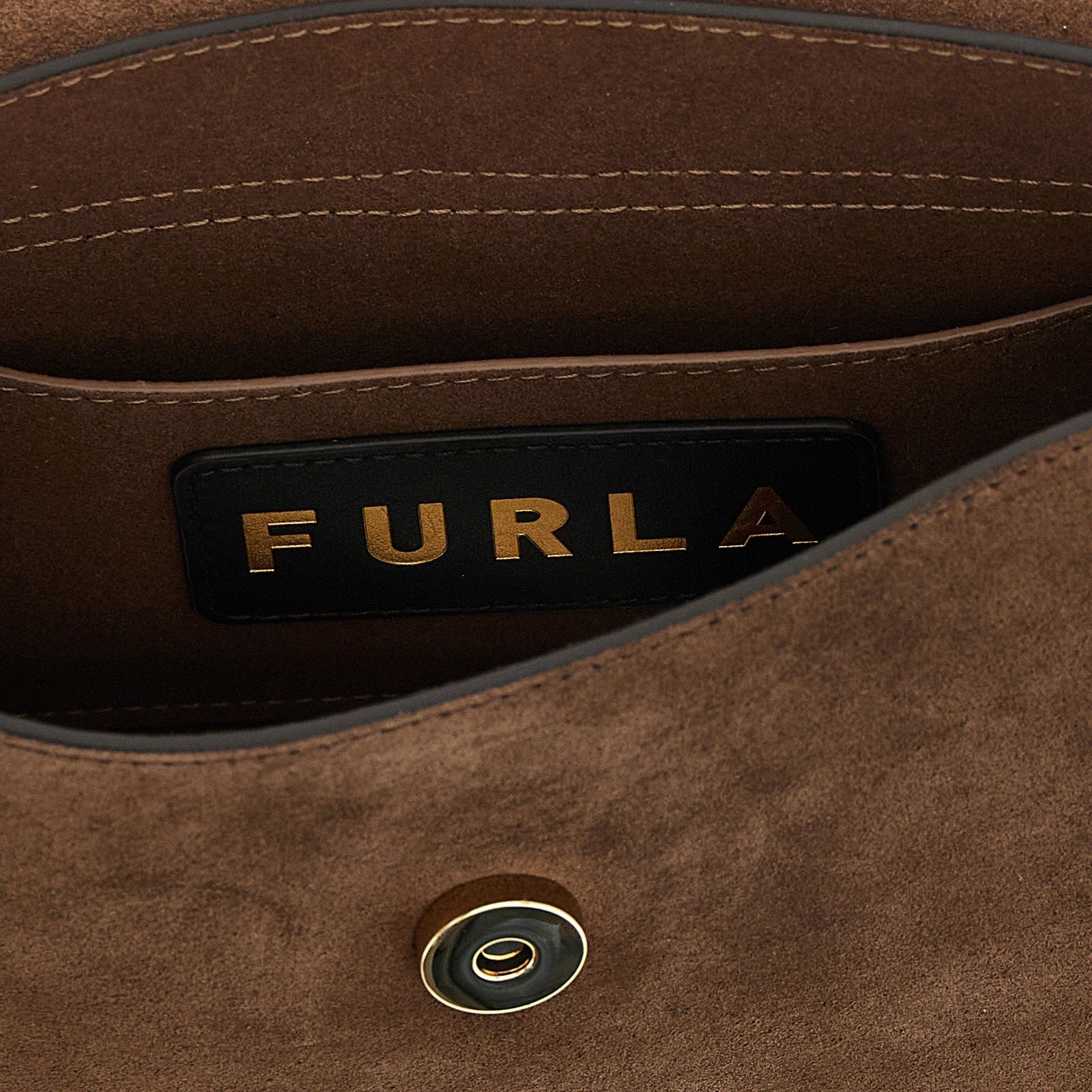 Furla Brown Calfskin Handbag