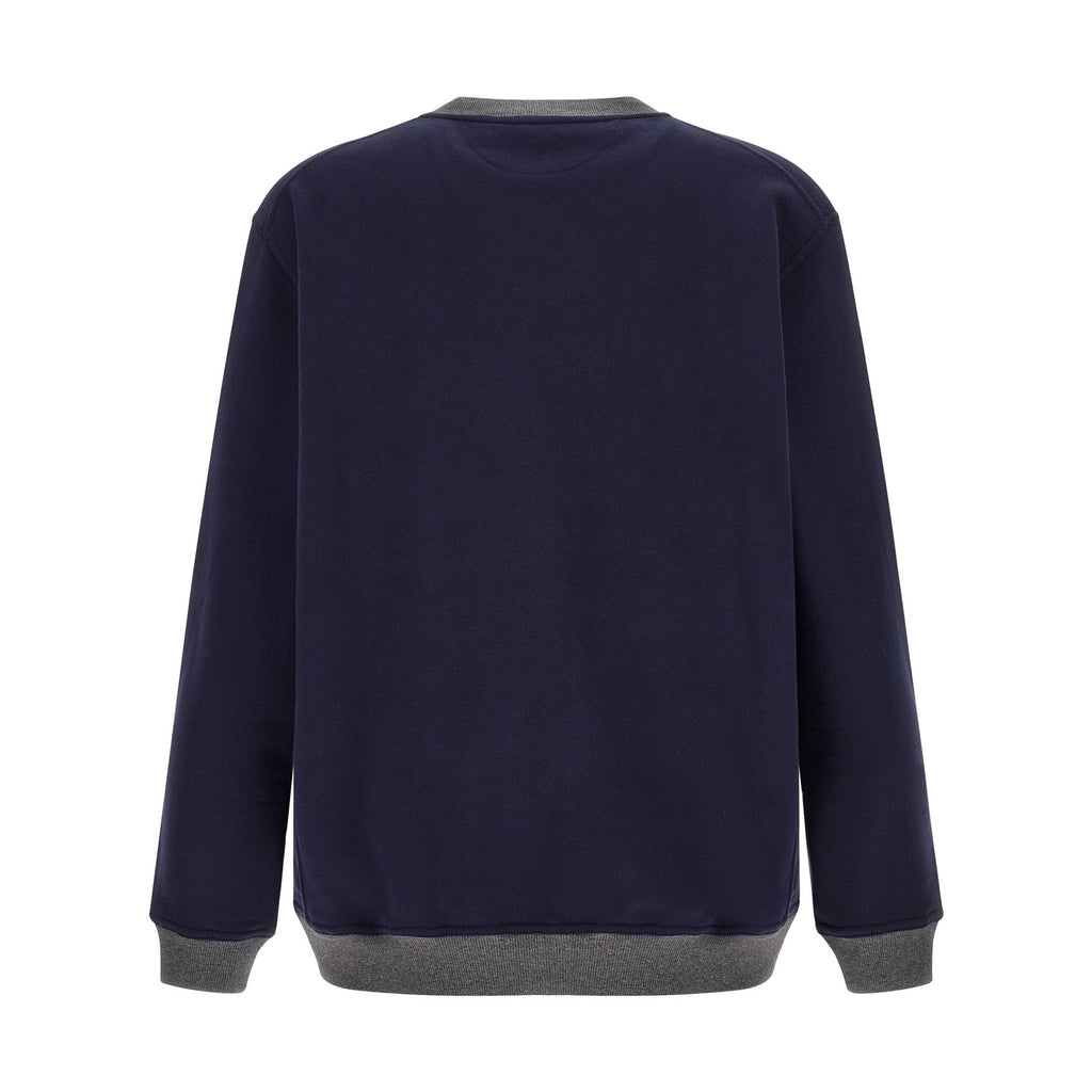Brunello Cucinelli Blue Cotton Sweatshirt