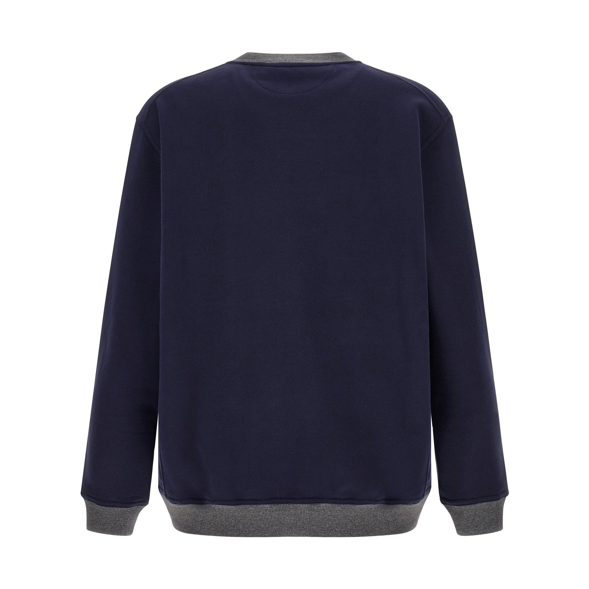 Brunello Cucinelli Blue Cotton Sweatshirt