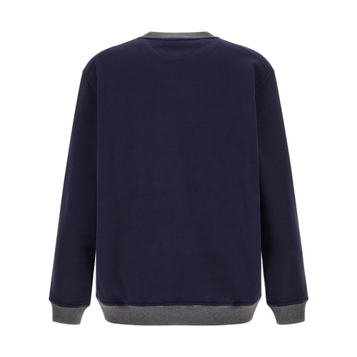 Brunello Cucinelli Blue Cotton Sweatshirt