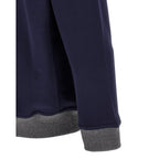 Brunello Cucinelli Blue Cotton Sweatshirt