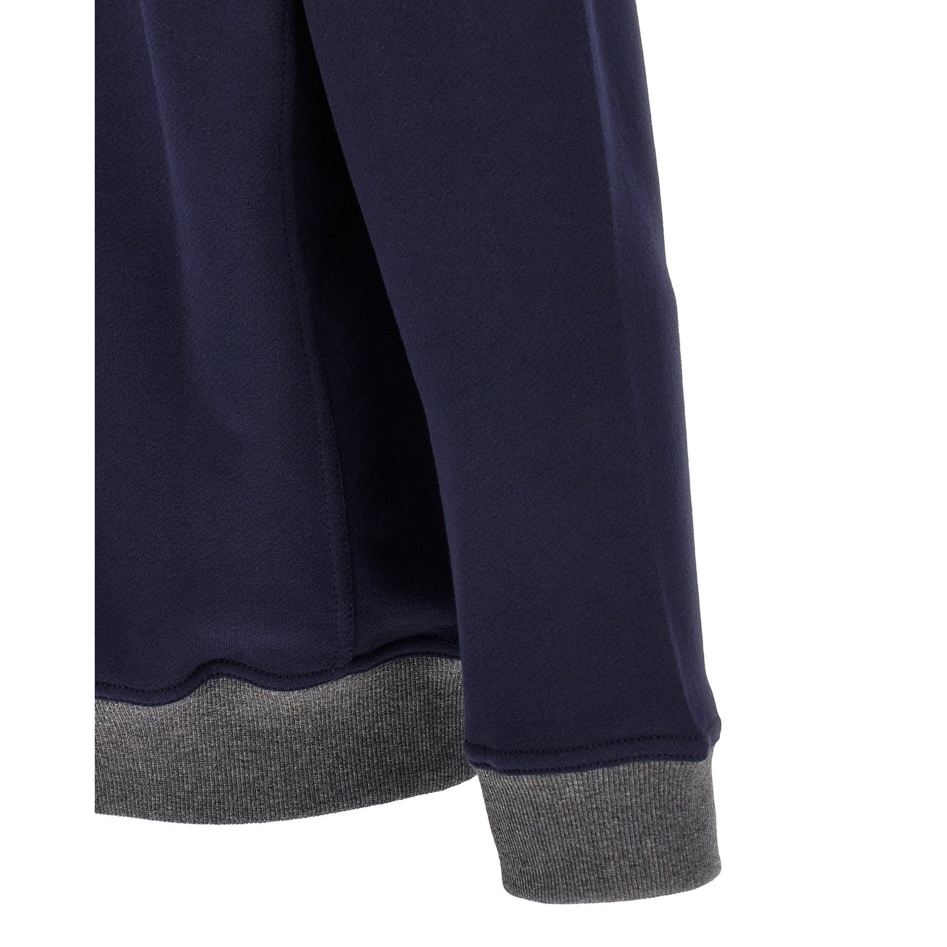 Brunello Cucinelli Blue Cotton Sweatshirt