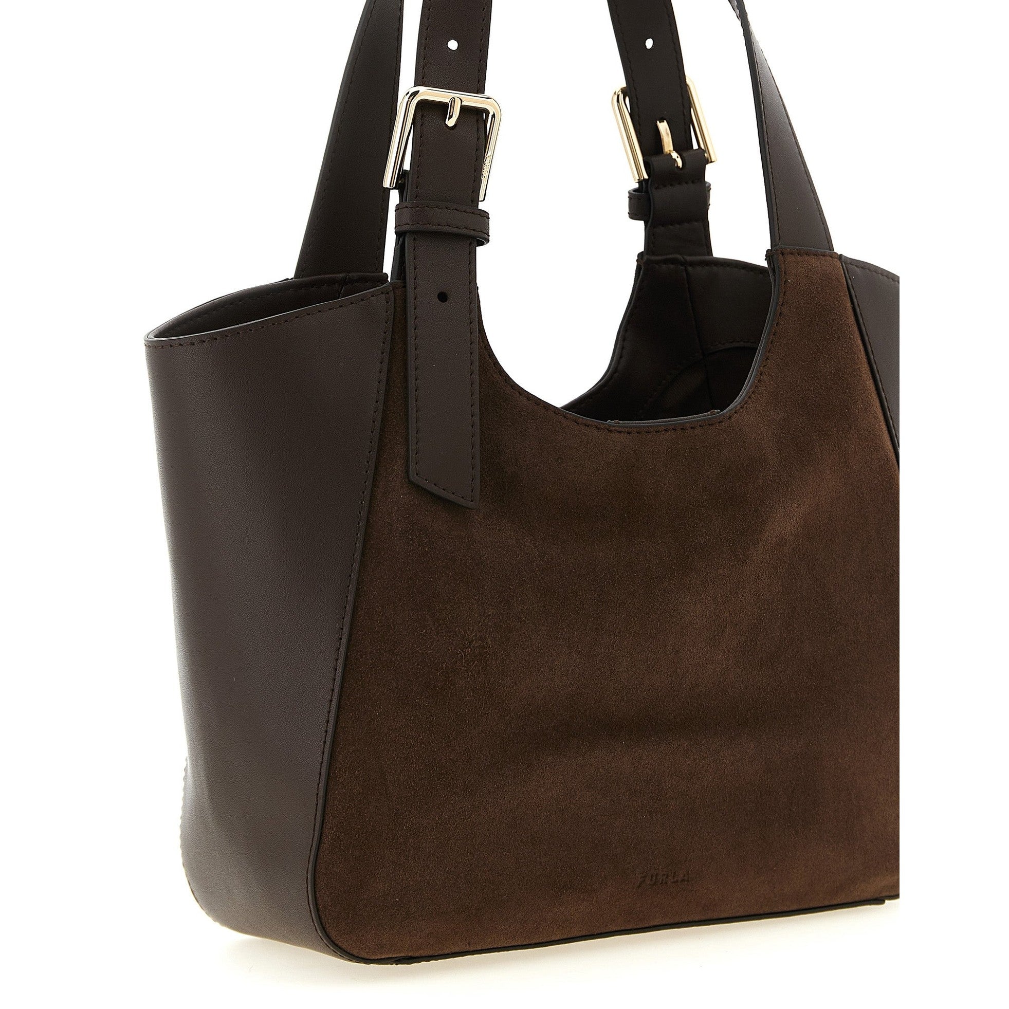 Furla Brown Calfskin Handbag