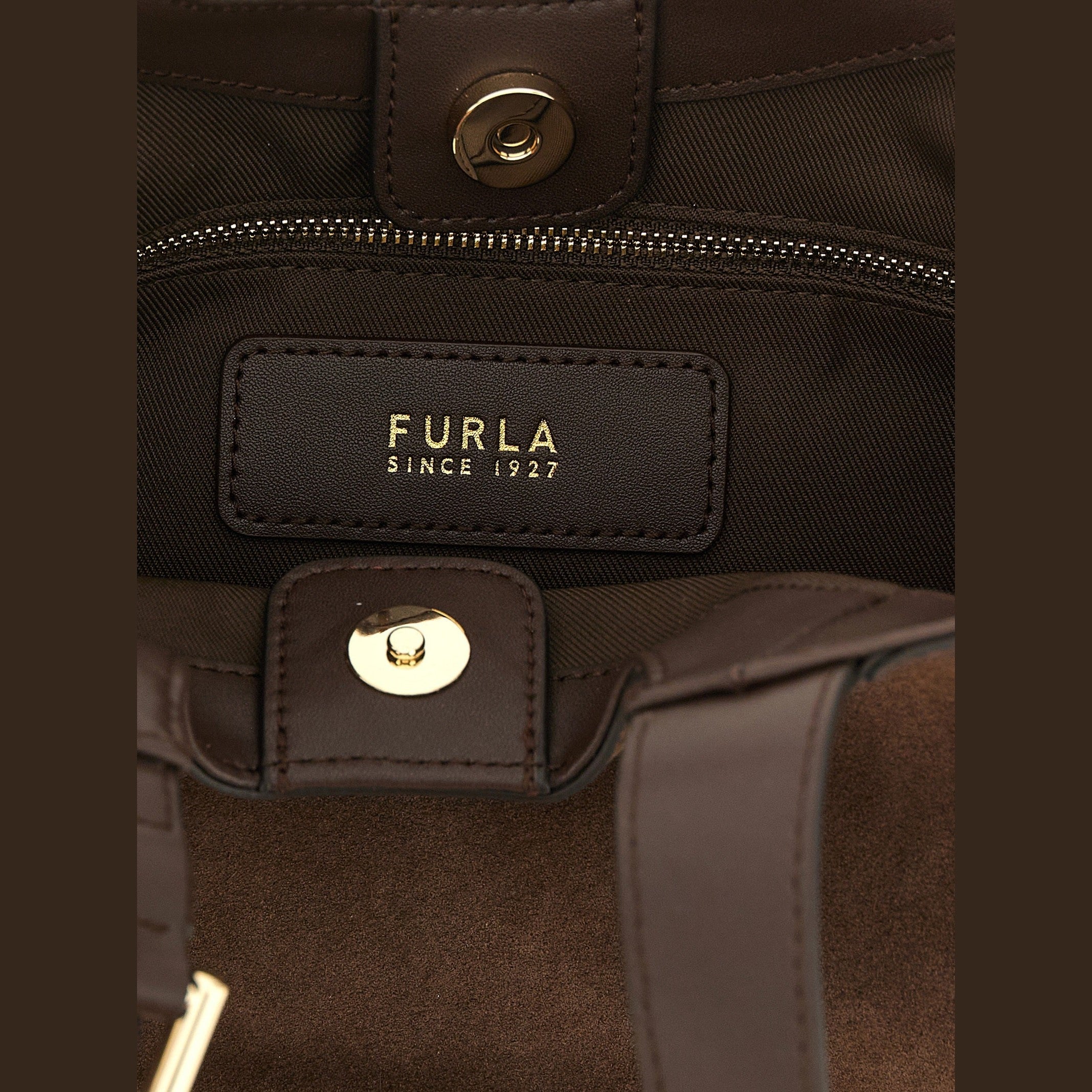 Furla Brown Calfskin Handbag