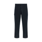 Brunello Cucinelli Blue Cotton Cargo Pants