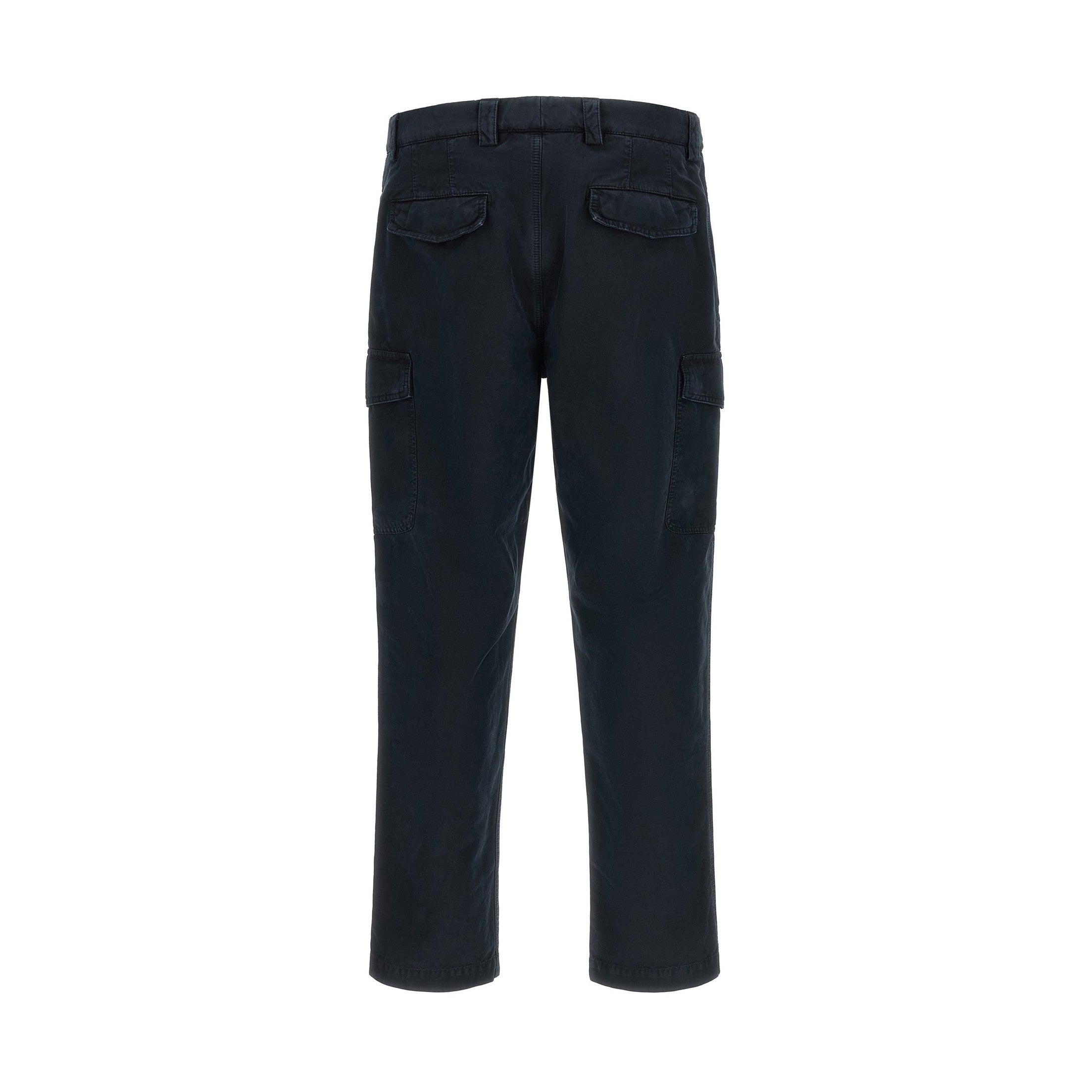 Brunello Cucinelli Blue Cotton Cargo Pants