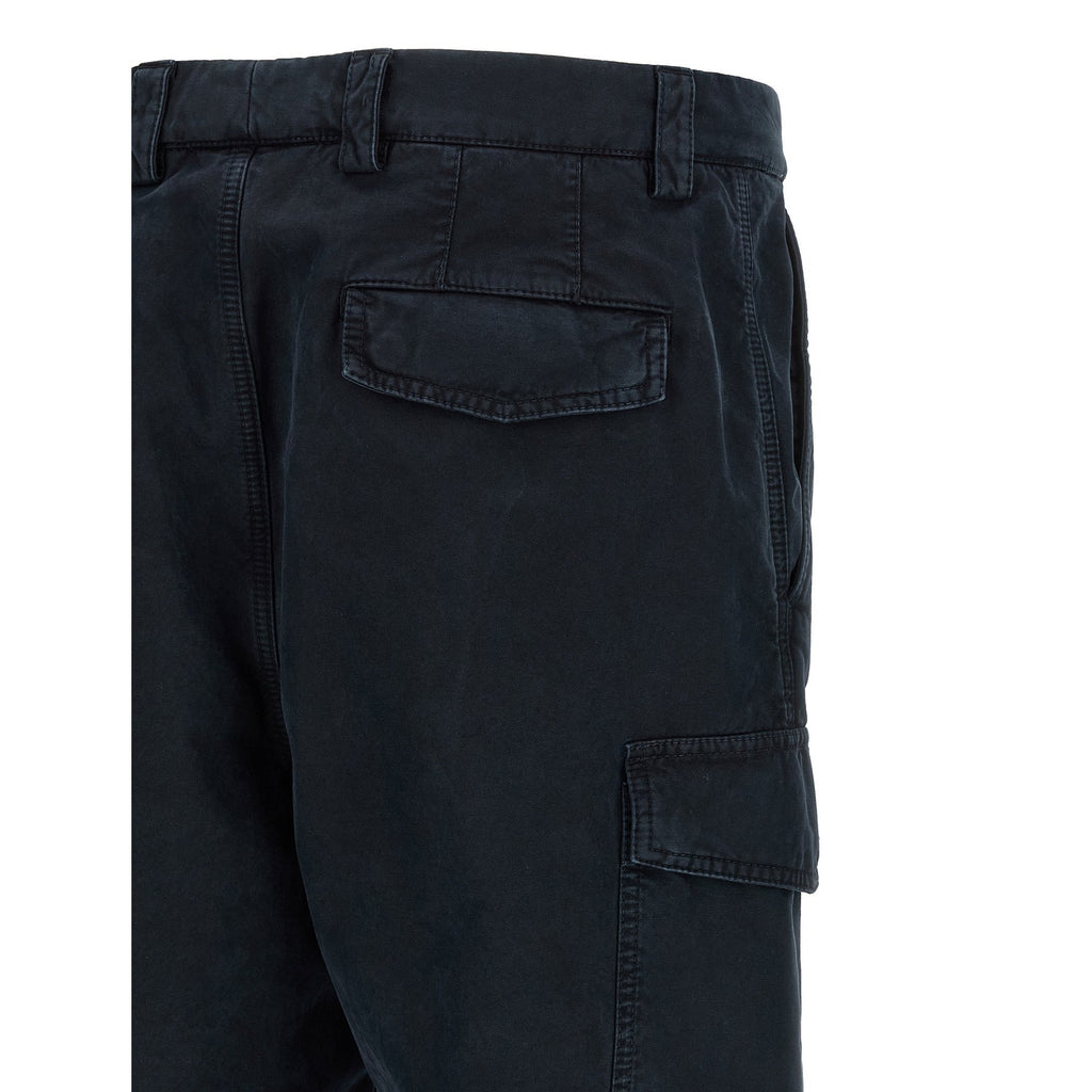 Brunello Cucinelli Blue Cotton Cargo Pants