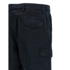 Brunello Cucinelli Blue Cotton Cargo Pants