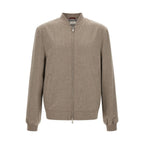 Brunello Cucinelli Gray Cashmere Bomber