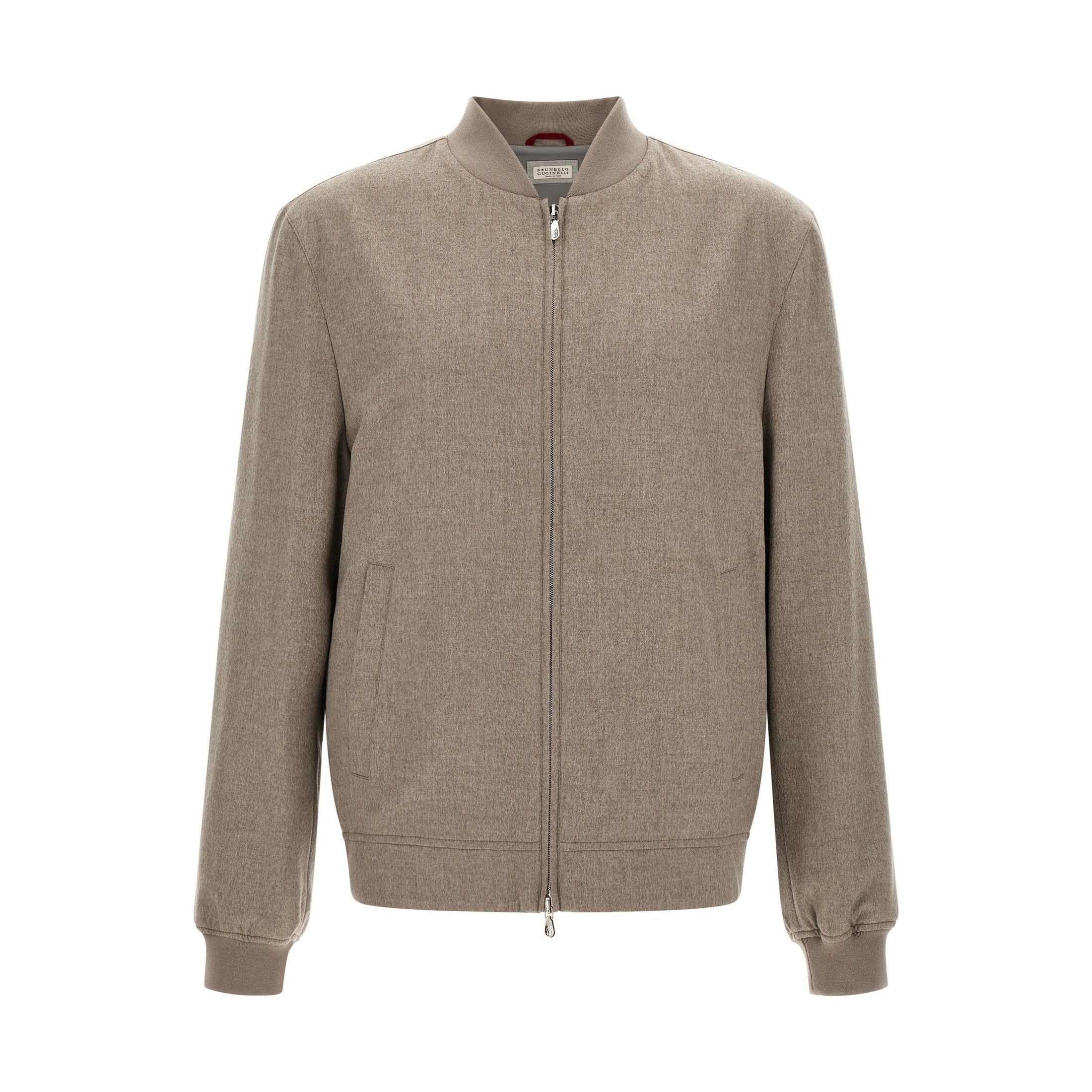 Brunello Cucinelli Gray Cashmere Bomber