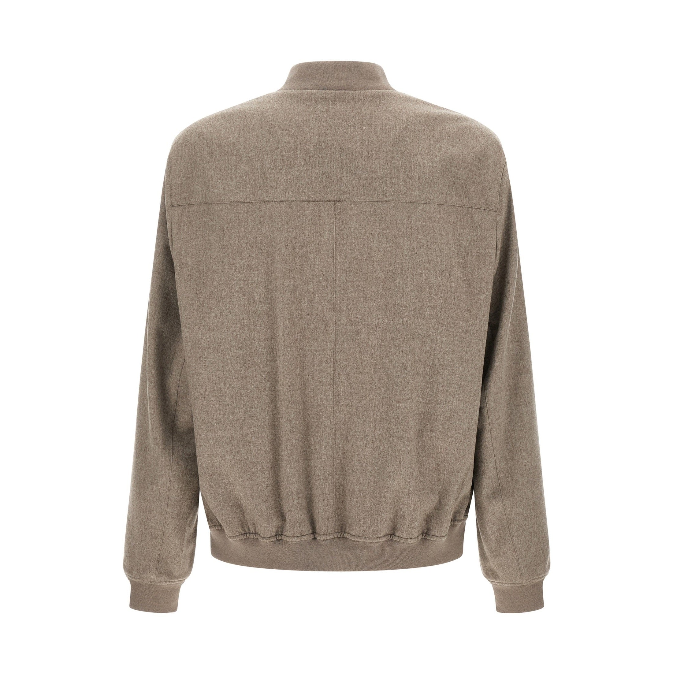 Brunello Cucinelli Gray Cashmere Bomber