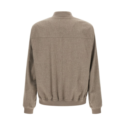 Brunello Cucinelli Gray Cashmere Bomber