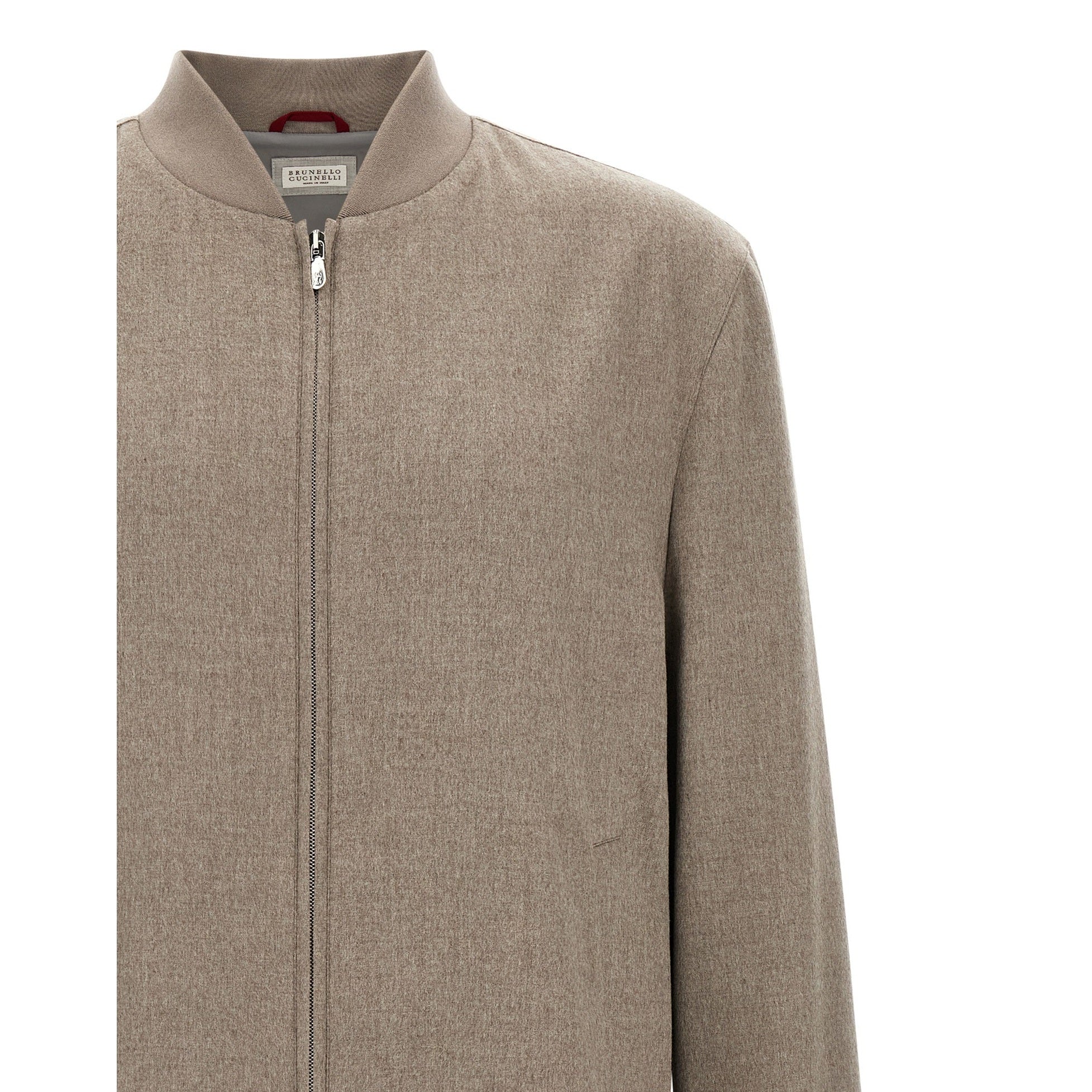 Brunello Cucinelli Gray Cashmere Bomber