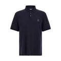 Brunello Cucinelli Blue Cotton Polo Shirt