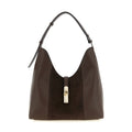 Furla Brown Calfskin Shoulder Bag