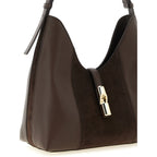 Furla Brown Calfskin Shoulder Bag