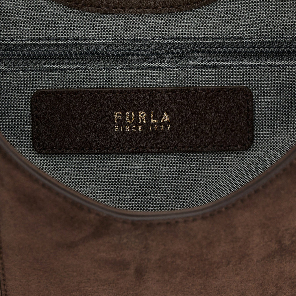 Furla Brown Calfskin Shoulder Bag