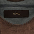 Furla Brown Calfskin Shoulder Bag