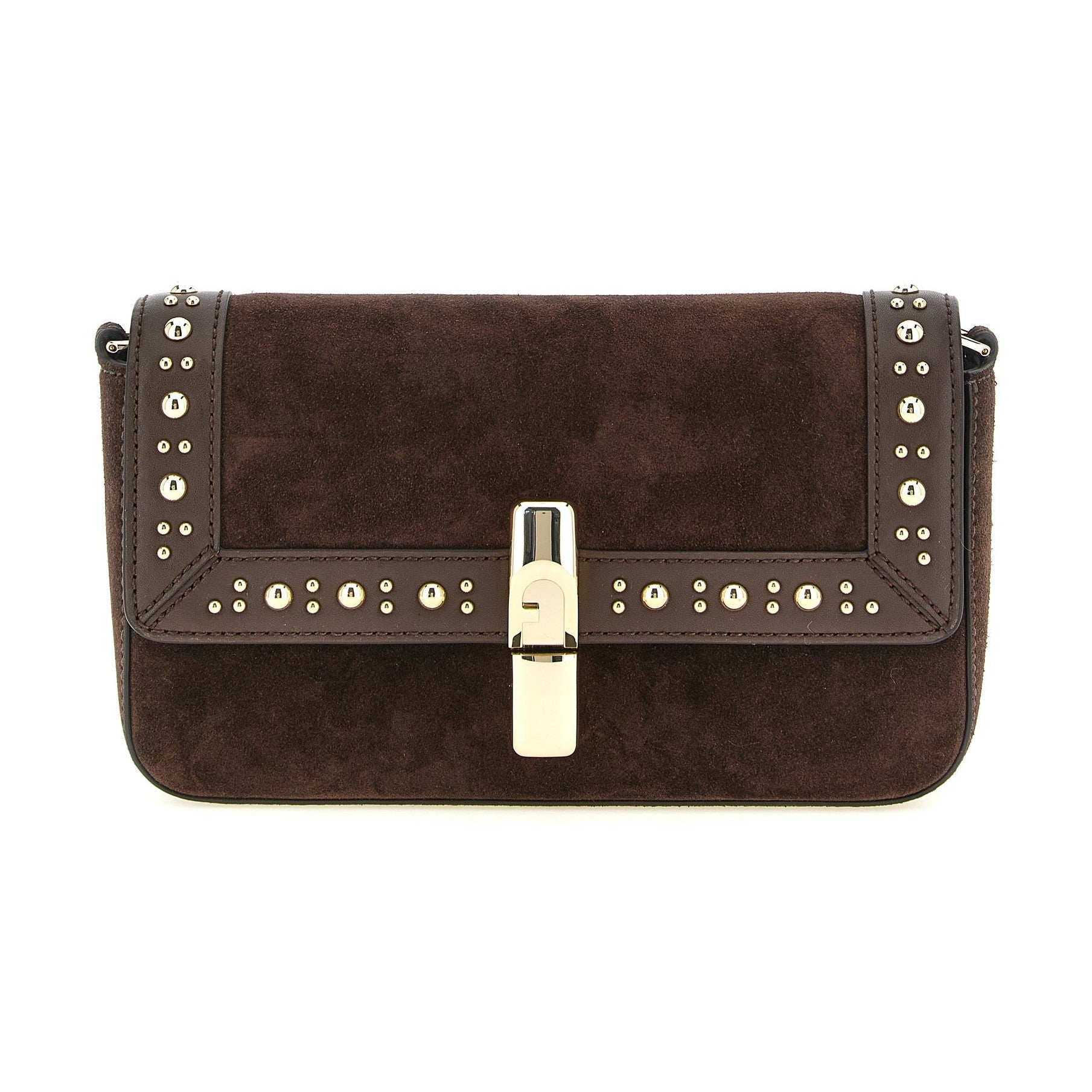 Furla Brown Calfskin Crossbody Bag