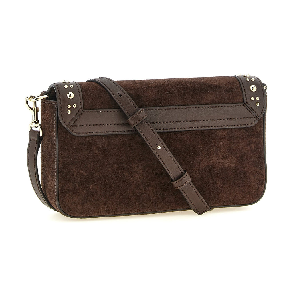 Furla Brown Calfskin Crossbody Bag