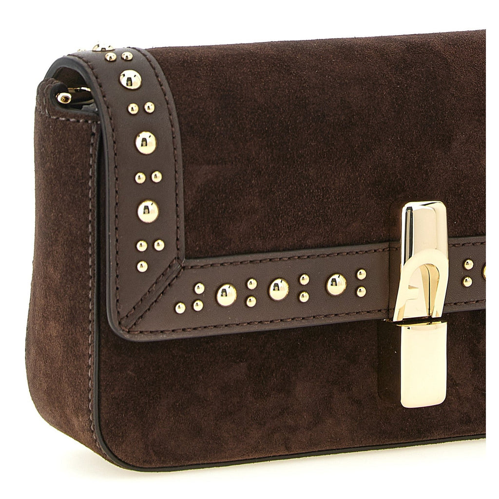Furla Brown Calfskin Crossbody Bag