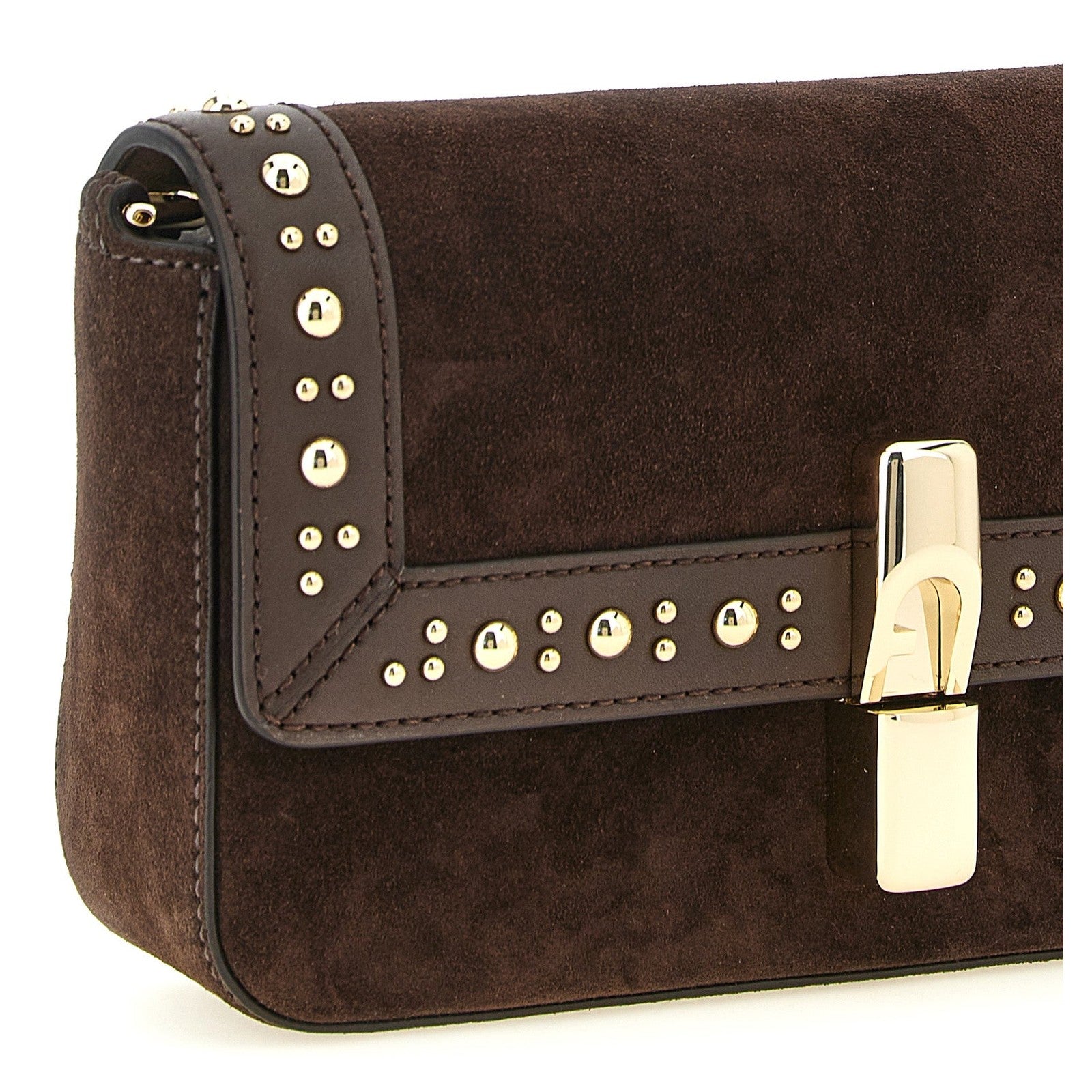 Furla Brown Calfskin Crossbody Bag