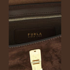 Furla Brown Calfskin Crossbody Bag