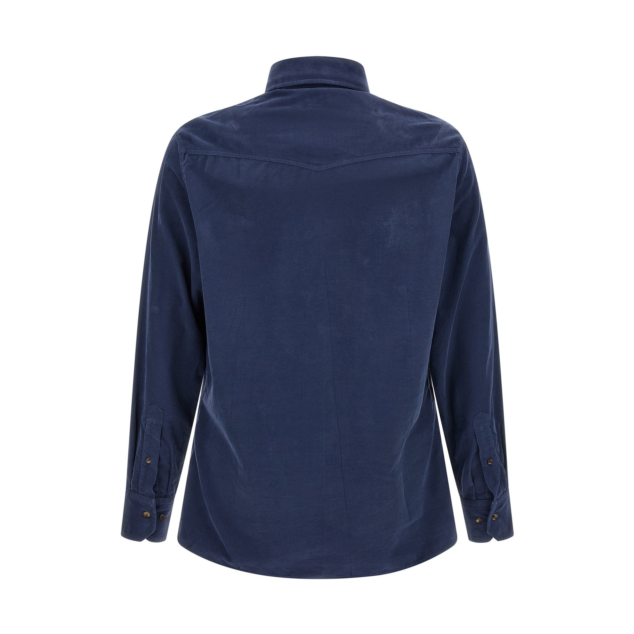 Brunello Cucinelli Blue Cotton Blouse