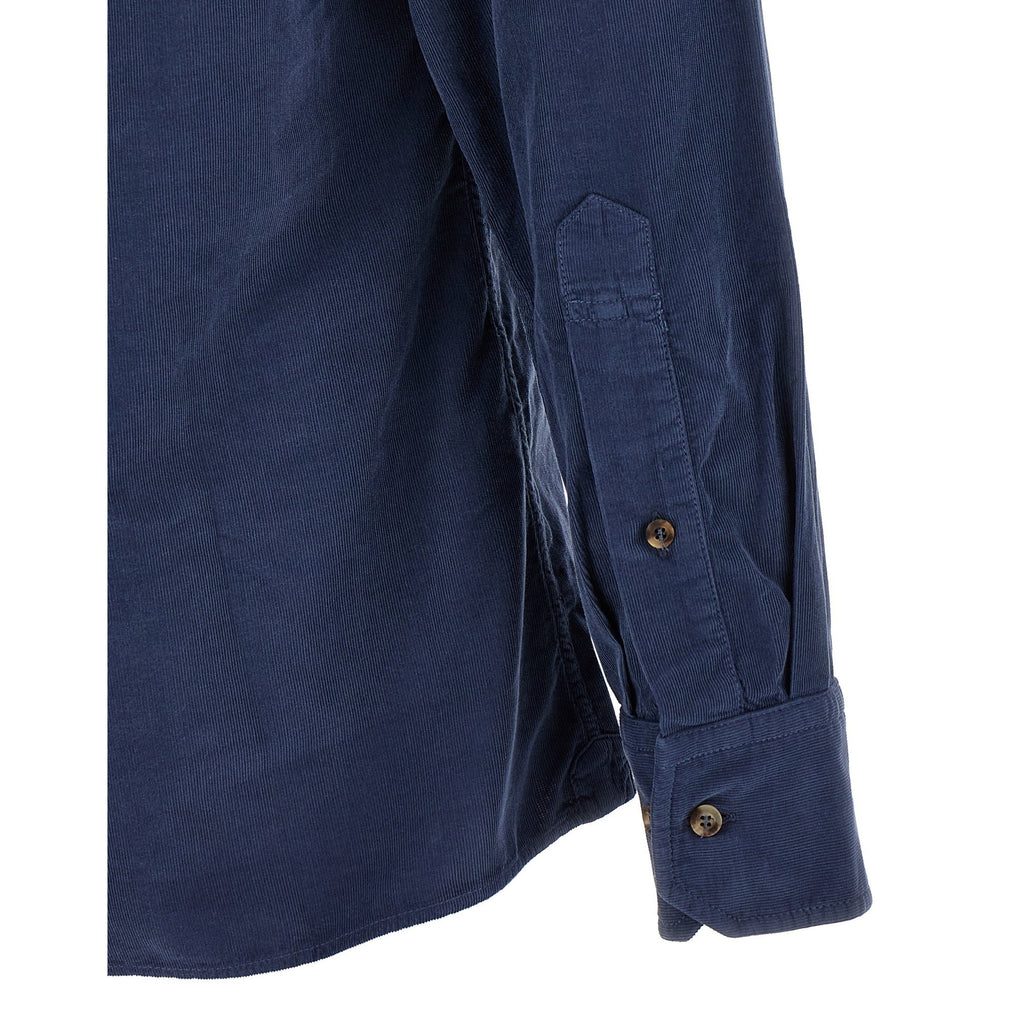 Brunello Cucinelli Blue Cotton Blouse