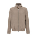 Brunello Cucinelli Beige Virgin Wool Bomber