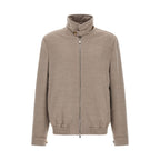Brunello Cucinelli Beige Virgin Wool Bomber