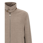 Brunello Cucinelli Beige Virgin Wool Bomber