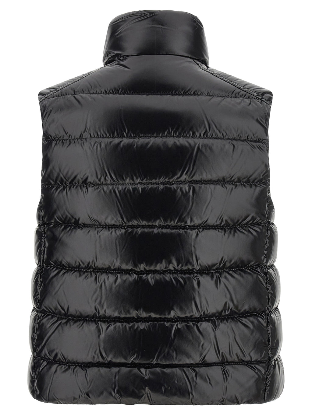 Black Polyamide Sleeveless Jacket