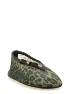 Ganni Brown Nylon Ballet Flats
