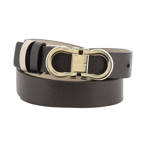 Ferragamo Brown Calf Leather Bos Taurus Regular Belt
