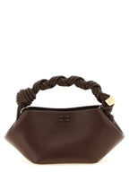 Ganni Brown Leather Handbag