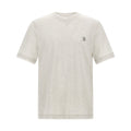 Brunello Cucinelli Gray Cotton T-Shirt