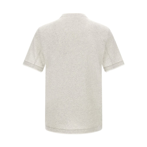 Brunello Cucinelli Gray Cotton T-Shirt