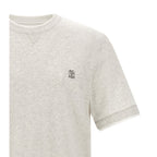 Brunello Cucinelli Gray Cotton T-Shirt