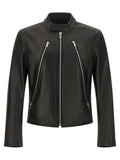 Maison Margiela Black Lamb Leather Leather Jacket